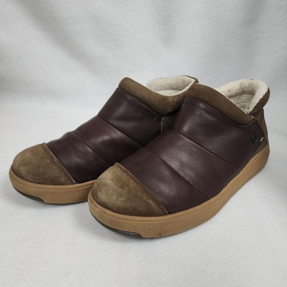 Stio Colter Mid 100176-380 Womens 10 Boots Brown Leather Round Toe Ankle Boots